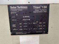SOLAR TITAN 130 GASTURBINE 11989KW 50HZ 11000V 30MW POWER STATION-2011 X 3